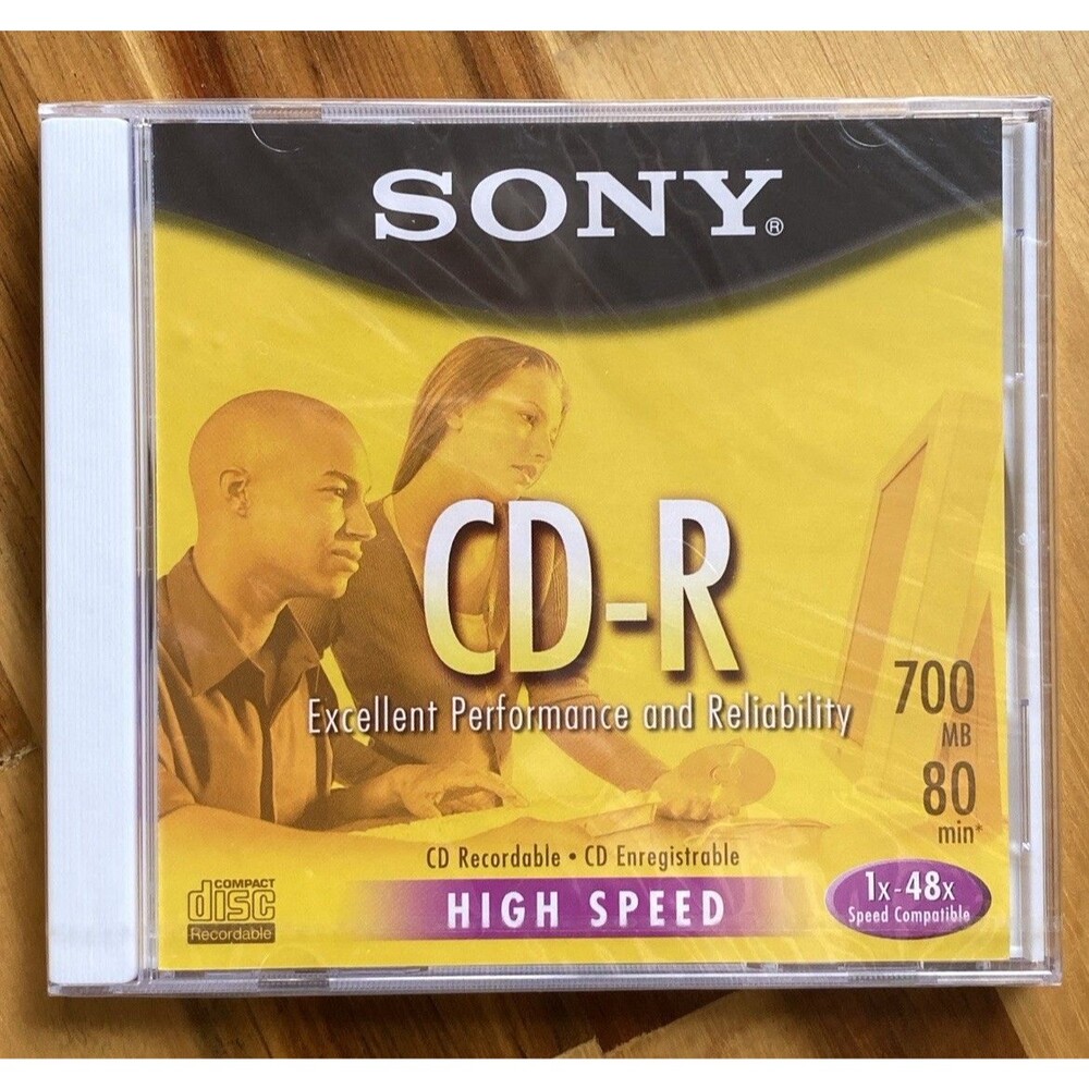 Sony CD-R 700 MB 80-min 1x-48x High Speed NEW & SEALED